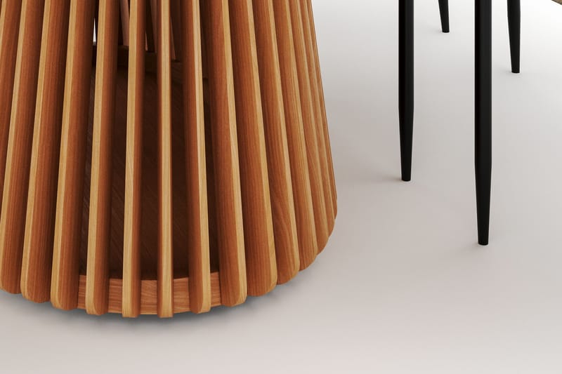 Peyra Matbord 200 cm Oval med 6 Sawako Stolar - Natur - Products - Möbler - Bord & matgrupp - Matgrupp