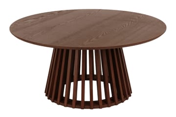 Peyra Soffbord Satsbord Runt 86/60 cm Fanér - Valnöt - Products - Möbler - Bord & matgrupp - Soffbord