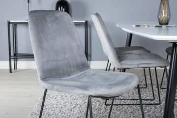 Polar Matgrupp 240 cm Rektangulär med 6 Muce stolar - Svart - Products - Möbler - Bord & matgrupp - Matgrupp