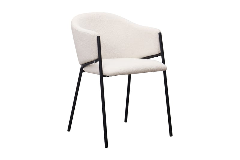 Richeto Matbord 210 cm med 6 Filip Matstolar - Rökt ek / Vit Bouclé - Products - Möbler - Bord & matgrupp - Matgrupp