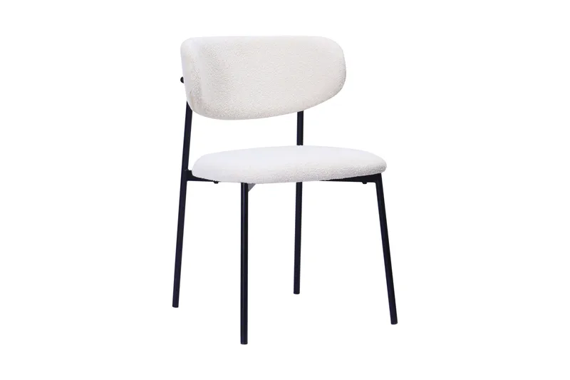 Richeto Matbord 240 cm med 8 Lucy Matstolar - Rökt ek / Vit Bouclé - Products - Möbler - Bord & matgrupp - Matgrupp