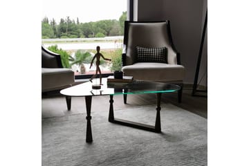 Sabani Soffbord 96 cm Trekantig - Valnötsbrun - Products - Möbler - Bord & matgrupp - Soffbord