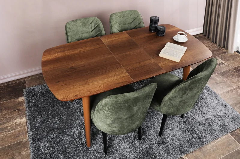 Semara Matbord 130x75x130 cm, Brun