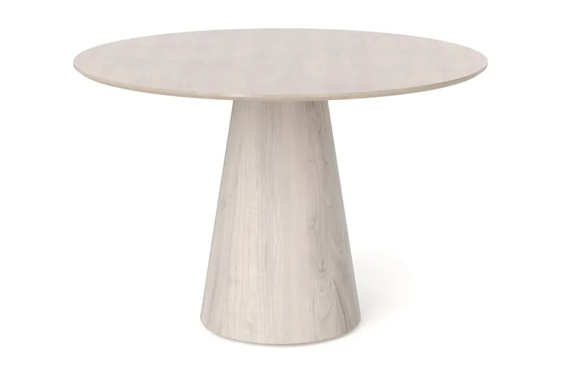 Siena Litet Matbord Runt 110cm Fanér - Vitpigmenterat - Products - Möbler - Bord & matgrupp - Matbord & köksbord