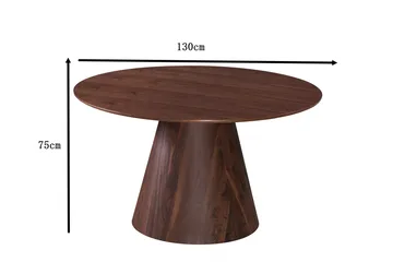 Siena Matbord Runt 130cm Fanér - Valnöt - Products - Möbler - Bord & matgrupp - Matbord & köksbord