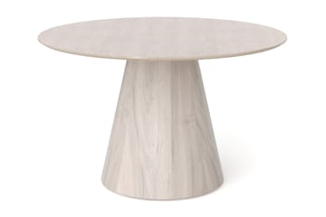 Siena Matbord Runt 130cm Fanér - Vitpigmenterat - Products - Möbler - Bord & matgrupp - Matbord & köksbord