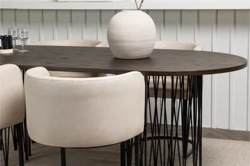 Stone Matgrupp 220 cm Oval med 4 Simrishamn stolar - Beige - Products - Möbler - Bord & matgrupp - Matgrupp