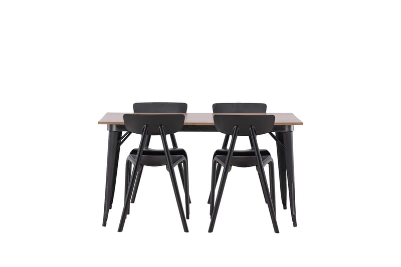 Tempe Matgrupp 140 cm Rektangulär med 4 Ursholmen stolar - Svart - Products - Möbler - Bord & matgrupp - Matgrupp