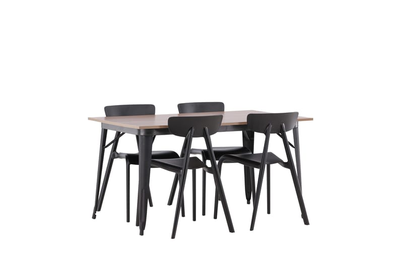 Tempe Matgrupp 140 cm Rektangulär med 4 Ursholmen stolar - Svart - Products - Möbler - Bord & matgrupp - Matgrupp