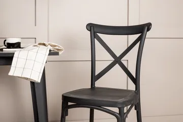 Tempe Matgrupp 80 cm Rektangulär med 2 Crosett stolar - Svart - Products - Möbler - Bord & matgrupp - Matgrupp