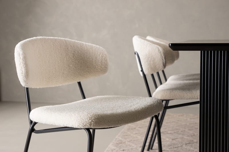 Vail Matgrupp 200 cm Rektangulär med 6 Chico Stolar - Svart - Products - Möbler - Bord & matgrupp - Matgrupp