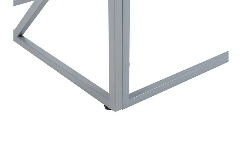 Vanausdall Soffbord 100 cm - Silver/Glas - Products - Möbler - Bord & matgrupp - Soffbord