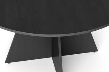 Vera Runt Matbord ø130 cm Fanér - Svart - Products - Möbler - Bord & matgrupp - Matbord & köksbord