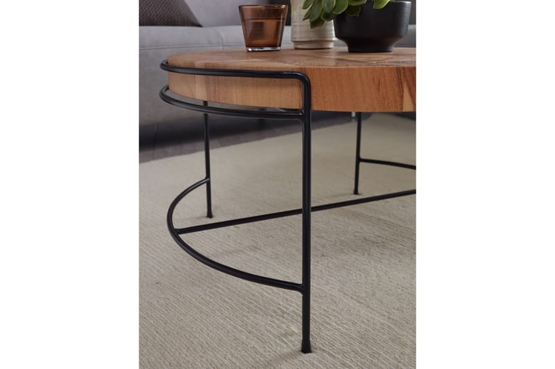 Willowdale Soffbord 62x40 cm Runt - Brun/Svart - Products - Möbler - Bord & matgrupp - Soffbord
