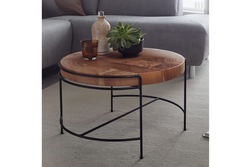 Willowdale Soffbord 62x40 cm Runt - Brun/Svart - Products - Möbler - Bord & matgrupp - Soffbord