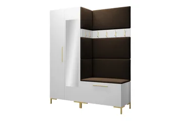 Dunvegan Hallmöbelset 158x46 cm - Vit - Products - Möbler - Hallmöbler - Möbelset för hall & entre