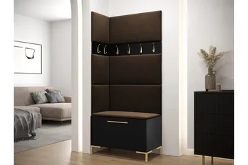 Dunvegan Hallmöbelset 84x46 cm - Svart - Products - Möbler - Hallmöbler - Möbelset för hall & entre