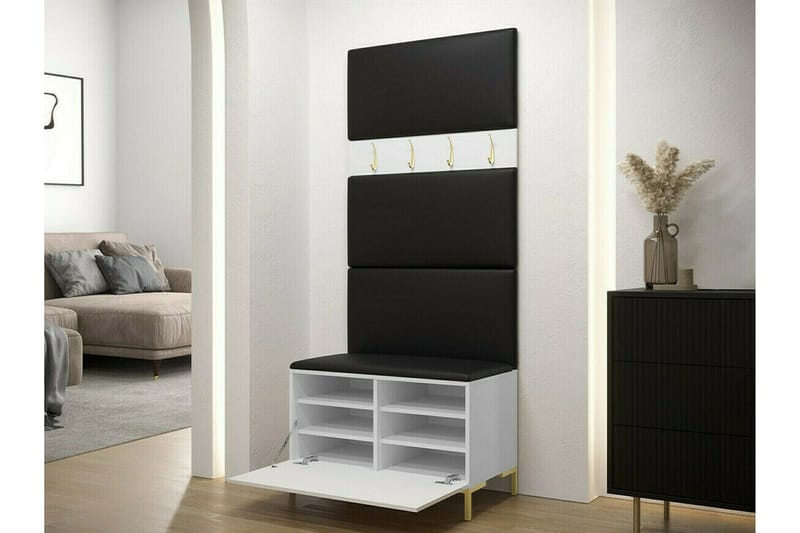 Dunvegan Hallmöbelset 84x46 cm - Vit - Products - Möbler - Hallmöbler - Möbelset för hall & entre