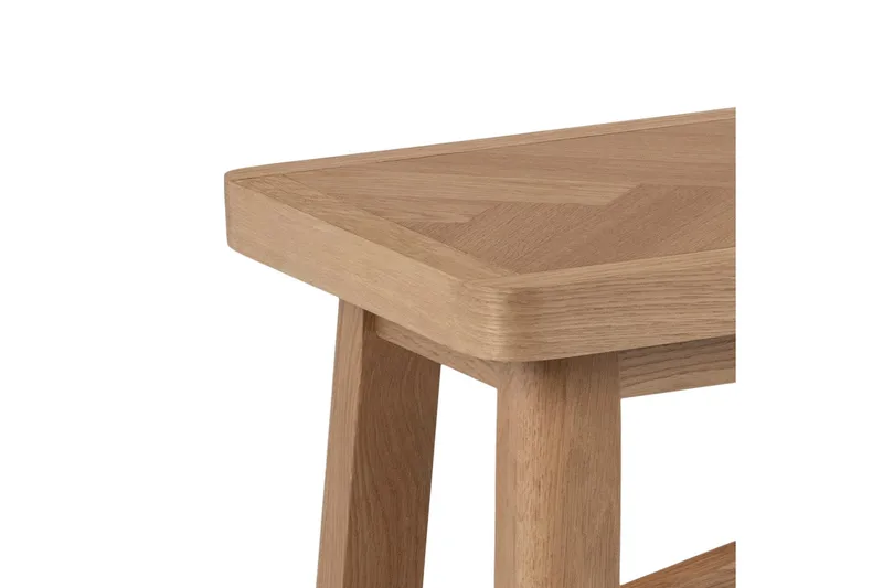 Galwa Sittbänk - Svart/Matt Ek - Products - Möbler - Hallmöbler - Hallbänk