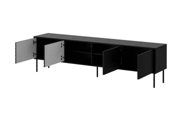 Belonger Tv-bänk 200 cm - Svart - Products - Möbler - TV- & Mediamöbler - TV bänk & mediabänk