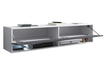 Brya TV-bänk 140 cm LED-belysning - Beige/Vit/RGB LED - Products - Möbler - TV- & Mediamöbler - TV bänk & mediabänk