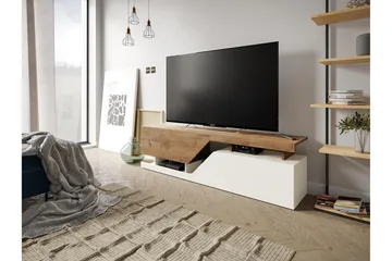 Ceelias Tv-bänk 160 cm - Natur/Vit - Products - Möbler - TV- & Mediam öbler - TV bänk & mediabänk