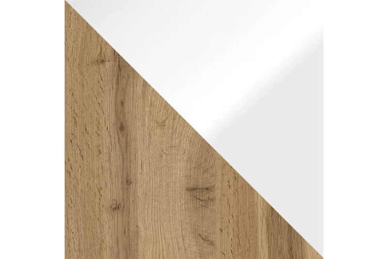 Cuguen Tv-skåp 140 cm Vit LED - Vit/Natur - Products - Möbler - TV- & Mediamöbler - TV-skåp