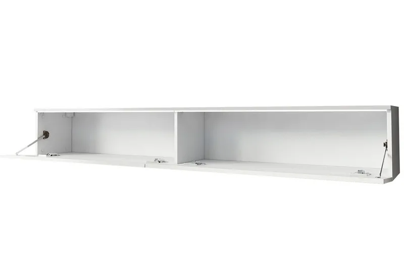 Cuguen Vägghängd Tv bänk med Förvaring 180x32x30 cm - Vit / Högglans - Products - Möbler - TV- & Mediamöbler - TV bänk & mediabänk