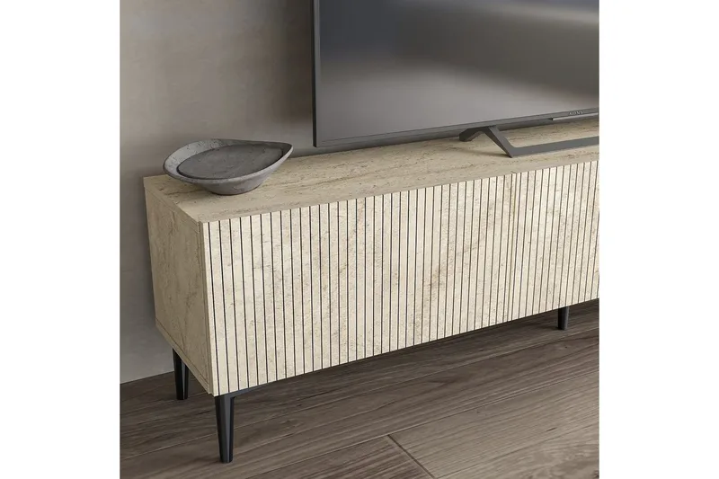 Elith Tv-bänk 180 cm - Travertine - Products - Möbler - TV- & Mediamöbler - TV bänk & mediabänk