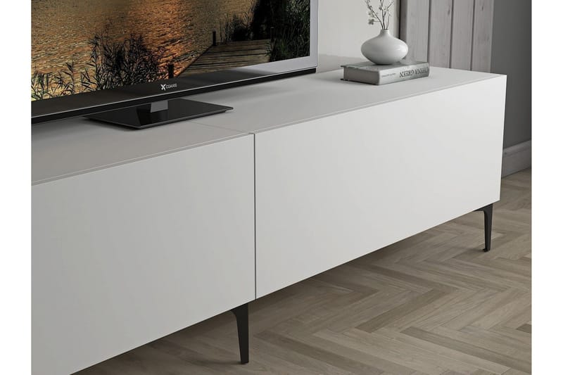 Elspet Tv-bänk 200 cm - Vit - Products - Möbler - TV- & Mediamöbler - TV bänk & mediabänk