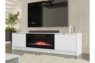 Gudelia Tv-bänk 182 cm - Vit - Products - Möbler - TV- & Mediamöbler - TV bänk & mediabänk