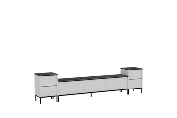 Imaj Tv-bänk 260 cm - Guld/Svart/Vit - Products - Möbler - TV- & Mediamöbler - TV bänk & mediabänk