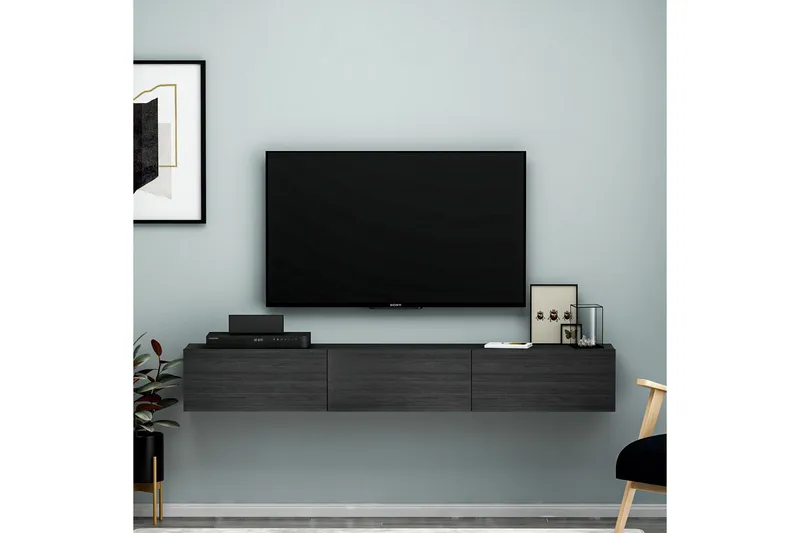 Interlaken Tv-bänk 180 cm - Svart - Products - Möbler - TV- & Mediamöbler - TV bänk & mediabänk