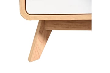 Lowboard Cassie 100x51x40 cm, Ek/Vit - 100x51x40 cm, Ek/Vit - Products - Möbler - TV- & Mediamöbler - TV bänk & mediabänk