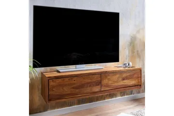 Lowboard Wohnling Massivt trä hängande med 2 lådor lantstil - Products - Möbler - TV- & Mediamöbler - TV-skåp