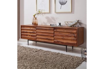 Lowboard Wohnling Massivt trä med förvaring, 3 dörrar, lantlig stil - Products - Möbler - TV- & Mediamöbler - TV-skåp