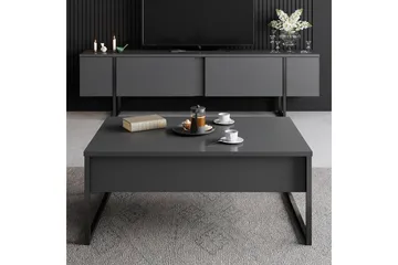 Luxe Tv-bänk 180x50 cm Svart - Hanah Home - Products - Möbler - TV- & Mediamöbler - TV bänk & mediabänk
