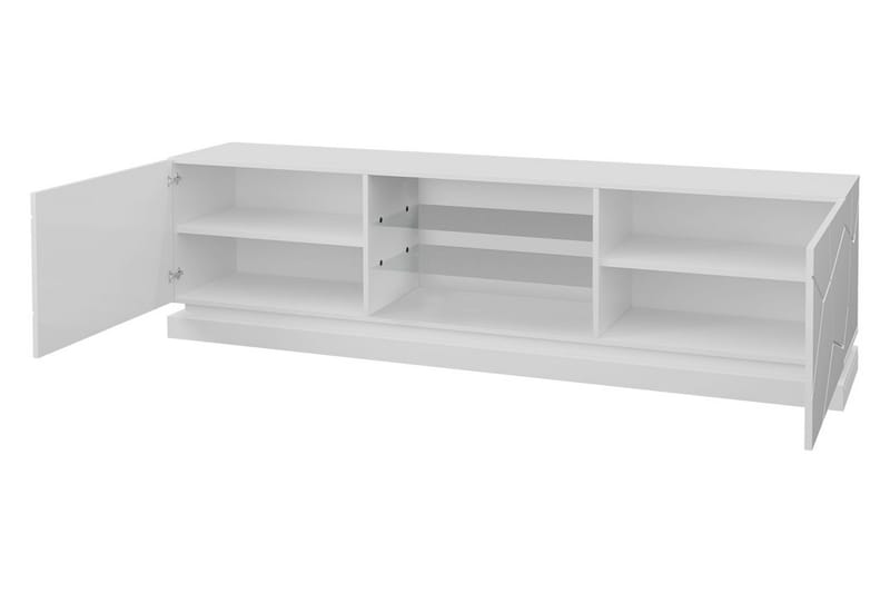 Qiu Tv-bänk 200 cm - Vit - Products - Möbler - TV- & Mediamöbler - TV b änk & mediabänk