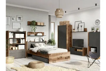 Rathmore Tv-skåp 110 cm - Grå - Products - Möbler - TV- & Mediamöbler - TV-skåp