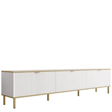 Salmor Tv-bänk 202 cm - Vit - Products - Möbler - TV- & Mediamöbler - TV bänk & mediabänk