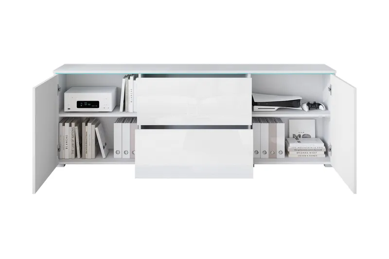 Sherie Tv-bänk 180 cm - Svart - Products - Möbler - TV- & Mediamöbler - TV bänk & mediabänk