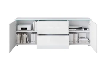 Sherie Tv-bänk 180 cm - Vit/Grå - Products - Möbler - TV- & Mediamöbler - TV bänk & mediabänk