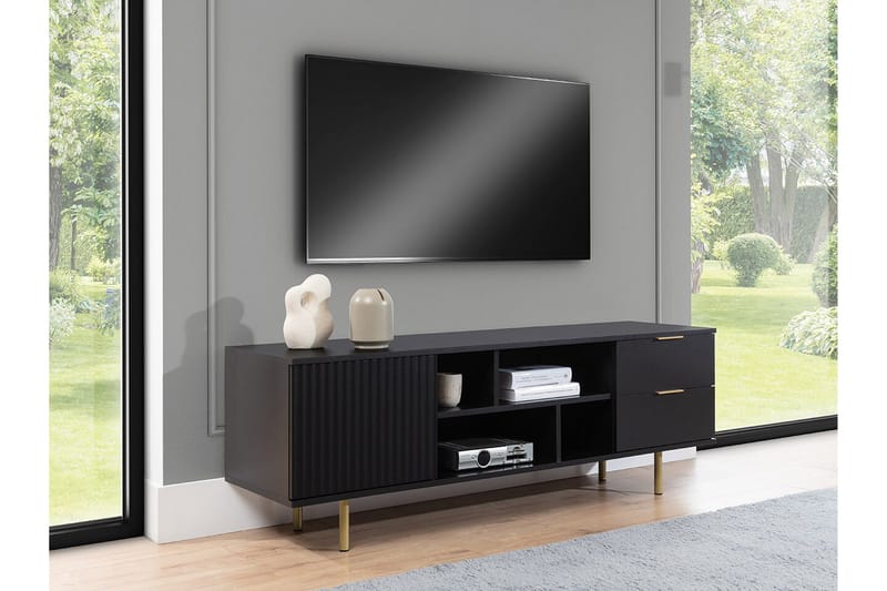 Staffin Tv-skåp 150 cm - Svart - Products - Möbler - TV- & Mediamöbler - TV-skåp