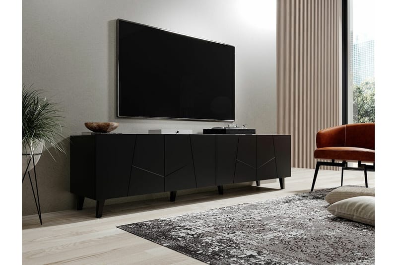 Strontian Tv-skåp 201 cm Scandinavian Choice Black - Products - Möbler - TV- & Mediamöbler - TV-skåp