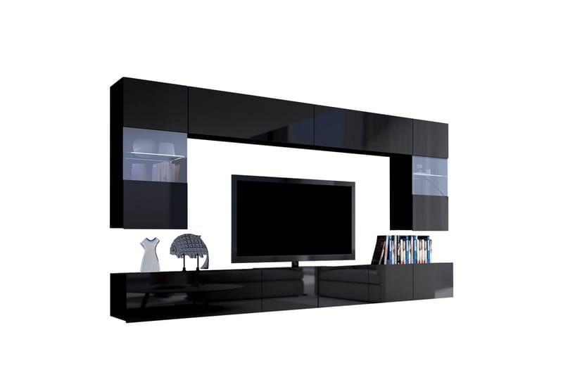 Tessan Tv-möbelset, Svart