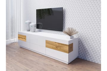 Tomeka TV-bänk 206 cm - Vit/Trä - Products - Möbler - TV- & Mediamöbler - TV bänk & mediabänk