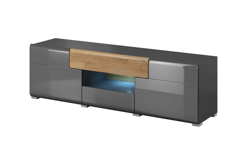 Toreno Tv-bänk 159 cm - Antracit/Natur - Products - Möbler - TV- & Mediamöbler - TV bänk & mediab änk