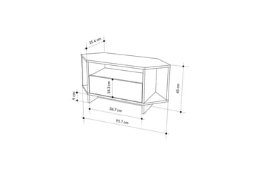 TV-bänk Viva Vit - Vit - Products - Möbler - TV- & Mediamöbler - TV bänk & mediabänk