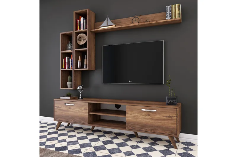 Virkesbo TV-Möbelset 180 cm - Brun - Products - Möbler - TV- & Mediamöbler - TV-möbelset