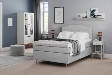 Belda Sängpaket 140x200 Medium - Ljusgrå - Products - Möbler - Säng - Kontinentalsäng